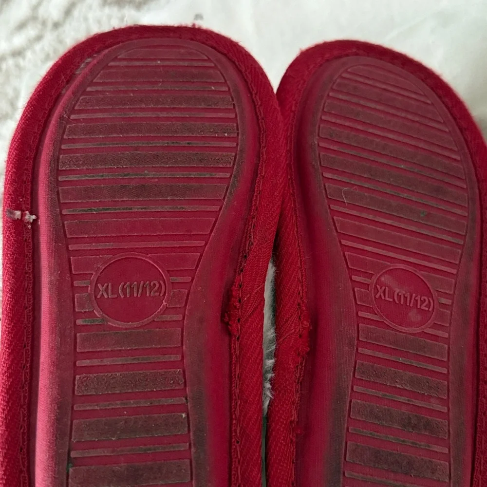 Cat & Jack 2 Pairs Red Shoes Slides Ballet Flats 11 12 - Picture 4 of 7